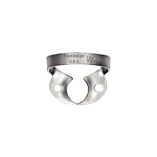 Hu-Friedy RDCMW4 Rubber Dental Dam Clamp Satin Finish W4 Wingless Hu-Friedy RDCMW4 Rubber Dental Dam Clamp Satin Finish W4 Wingless